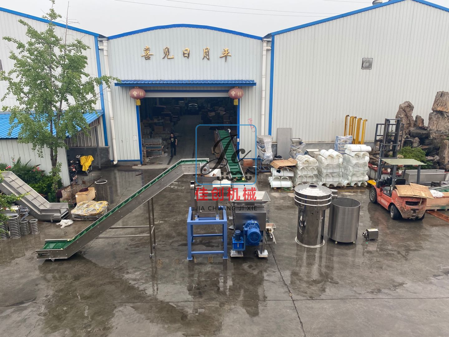 螺旋壓榨脫水機生產線